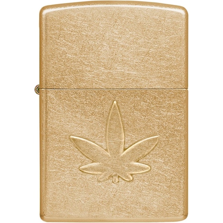 Zippo 2023 Zippo Stamped Leaf Design, Tumbled Brass ZIP-49569